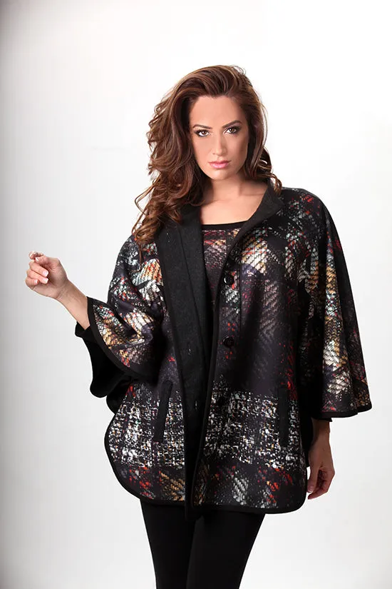 Angel Apparel Graphic Cocoon Cape sold by Ruumur