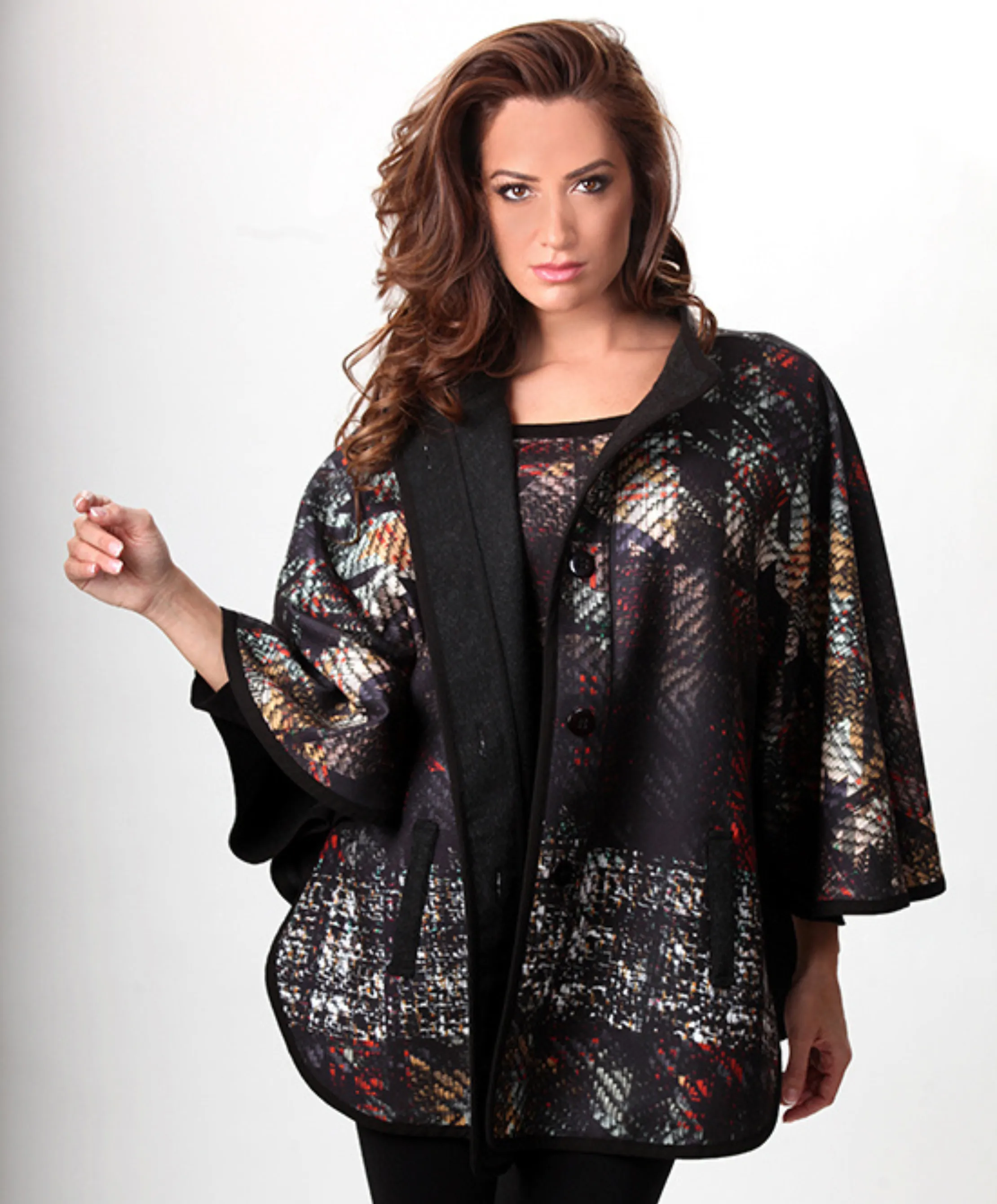 Angel Apparel Graphic Cocoon Cape sold by Ruumur product image thumbnail 3