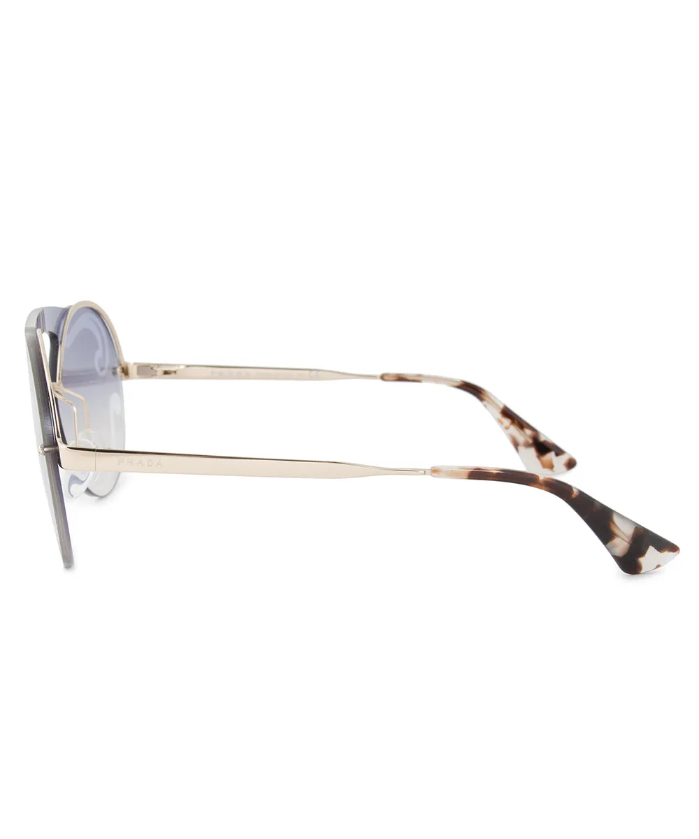 Prada Cinema Evolution Single Lens Round Sunglasses PR65TS ZVN0D0 36 sold by Ruumur product image thumbnail 3