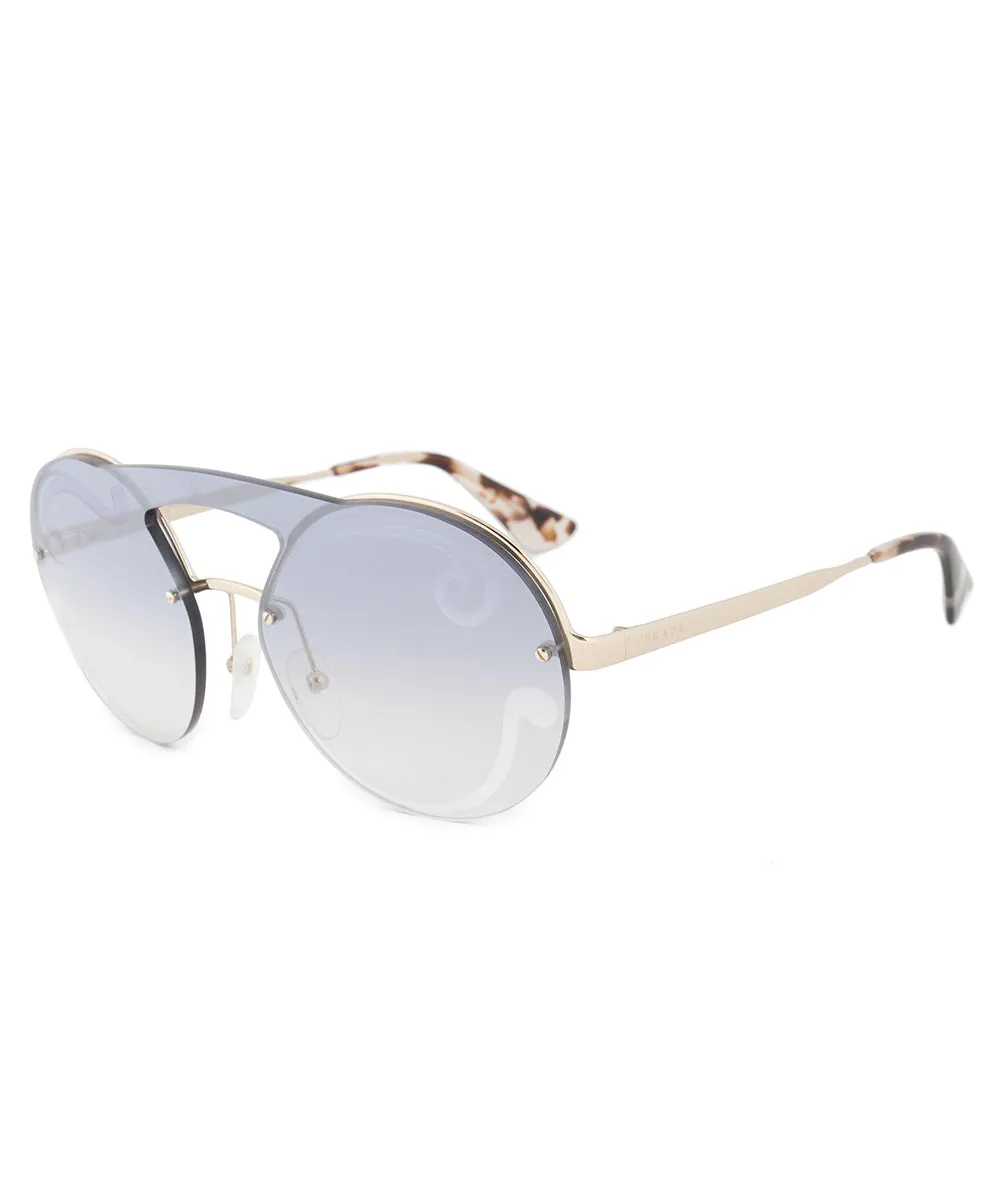 Prada Cinema Evolution Single Lens Round Sunglasses PR65TS ZVN0D0 36 sold by Ruumur