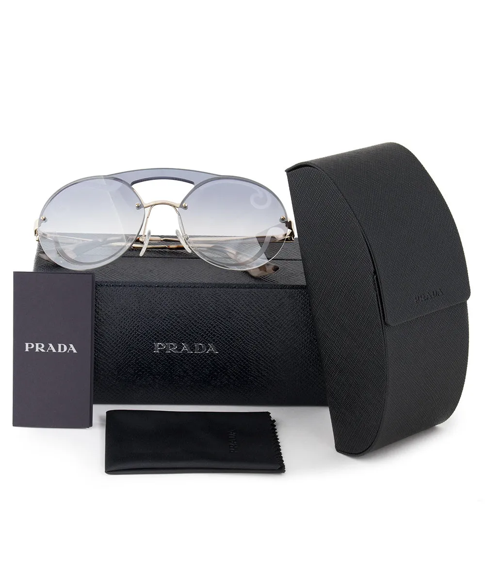 Prada Cinema Evolution Single Lens Round Sunglasses PR65TS ZVN0D0 36 sold by Ruumur product image thumbnail 5