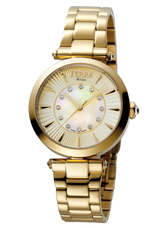 Ferre Milano Women's Linea Rotondo 32mm Quartz Watch FM1L075M0021 made by Ruumur