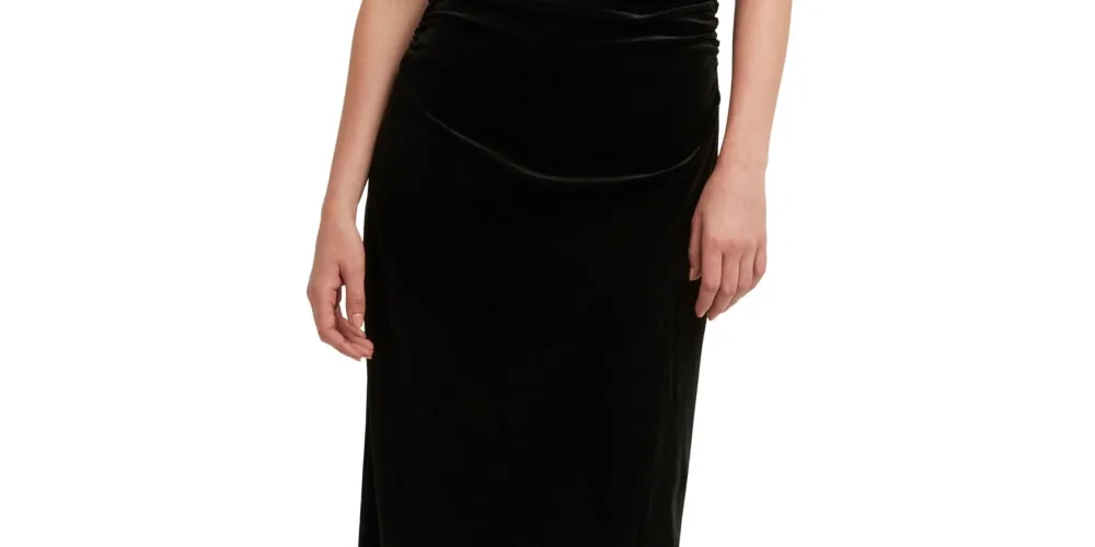 H Halston Women's One Shoulder Chain Detail Dress Black Size Small sold by Ruumur product image thumbnail 3