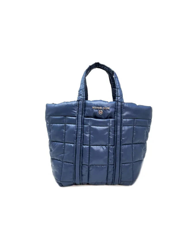 Michael Kors Women's Navy Stirling Small Grab Tote sold by Ruumur
