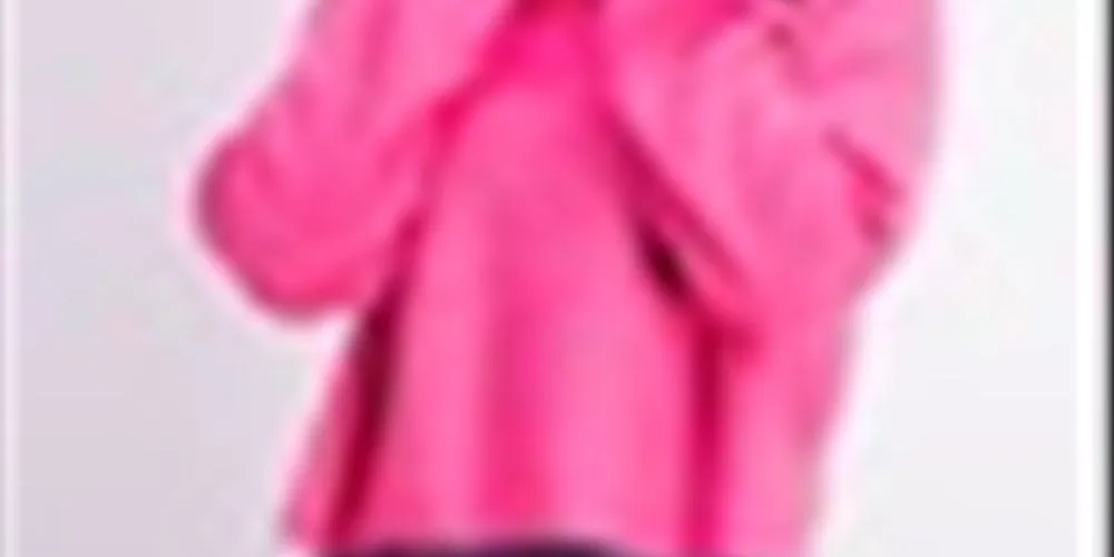 Sun & Moon Women's Crop Boxy Turtleneck Sweater Pink Size X-Large sold by Ruumur product image thumbnail 3