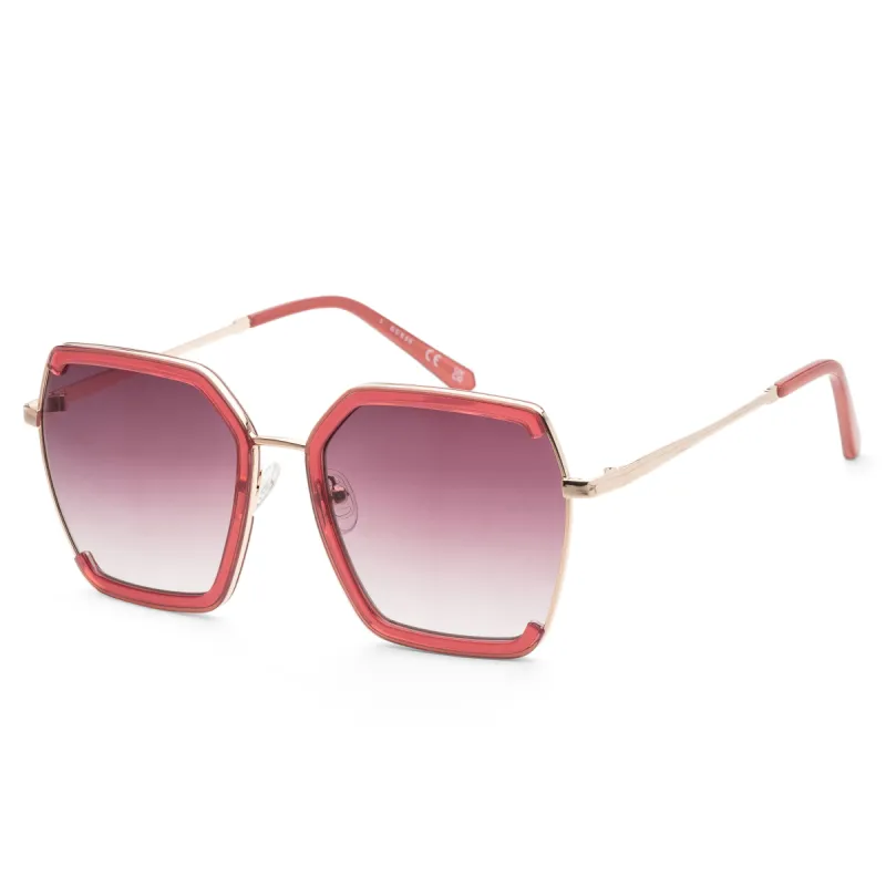 Guess Women's 58 mm Shiny Bordeaux Sunglasses GF0418-69T sold by Ruumur