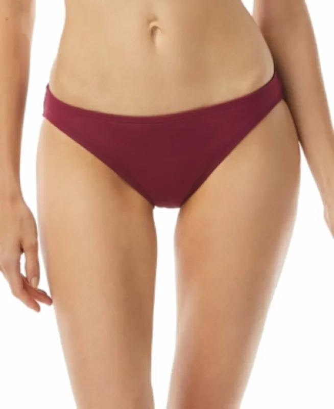 Michael Kors Women's Stretch Bikini Lined Moderate Coverage Hipster Swimsuit Bottom Red sold by Ruumur