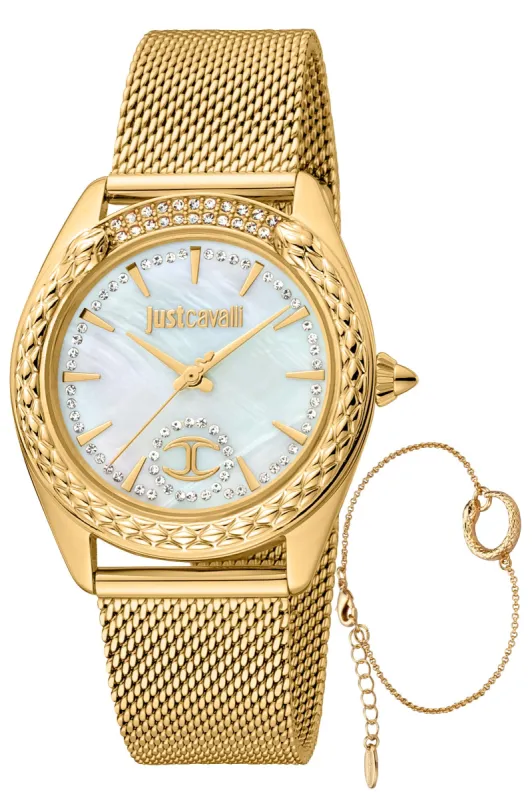 Just Cavalli Women's JC1L195M0225 Animalier 34mm Quartz Watch sold by Ruumur