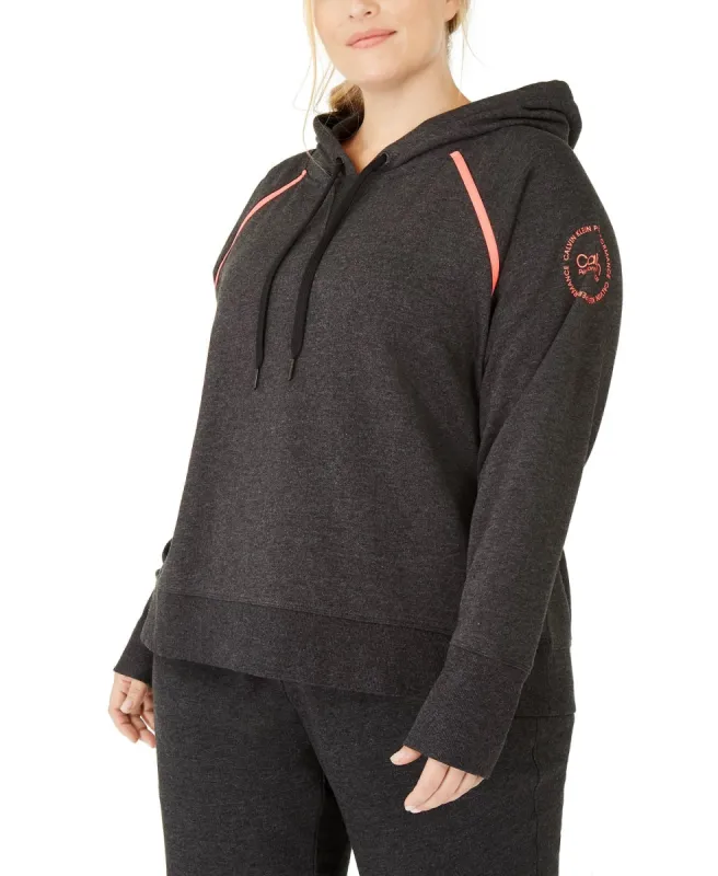 Calvin Klein Women's Performance Raglan Sleeve Hoodie Blue Size 1X sold by Ruumur