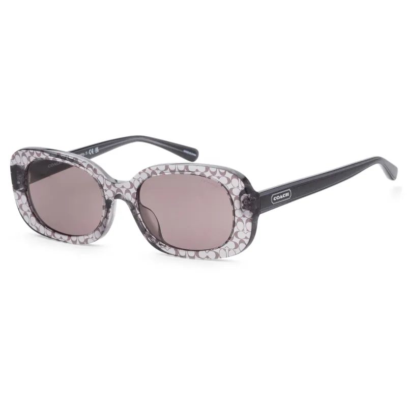 Coach Women's 54mm Grey Transparent Sig C Sunglasses HC8358U-57337N-54 sold by Ruumur