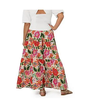 Leota Women's Maxi Evelyn Skirt Red Size1X sold by Ruumur product image thumbnail 3
