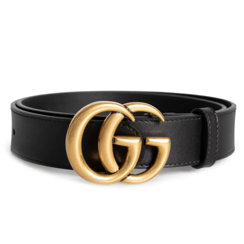 Gucci Belt Double GG Buckle Leather sold by Ruumur