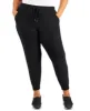 ID Ideology Women's Drawstring Knit Joggers Black Size 1X sold by Ruumur