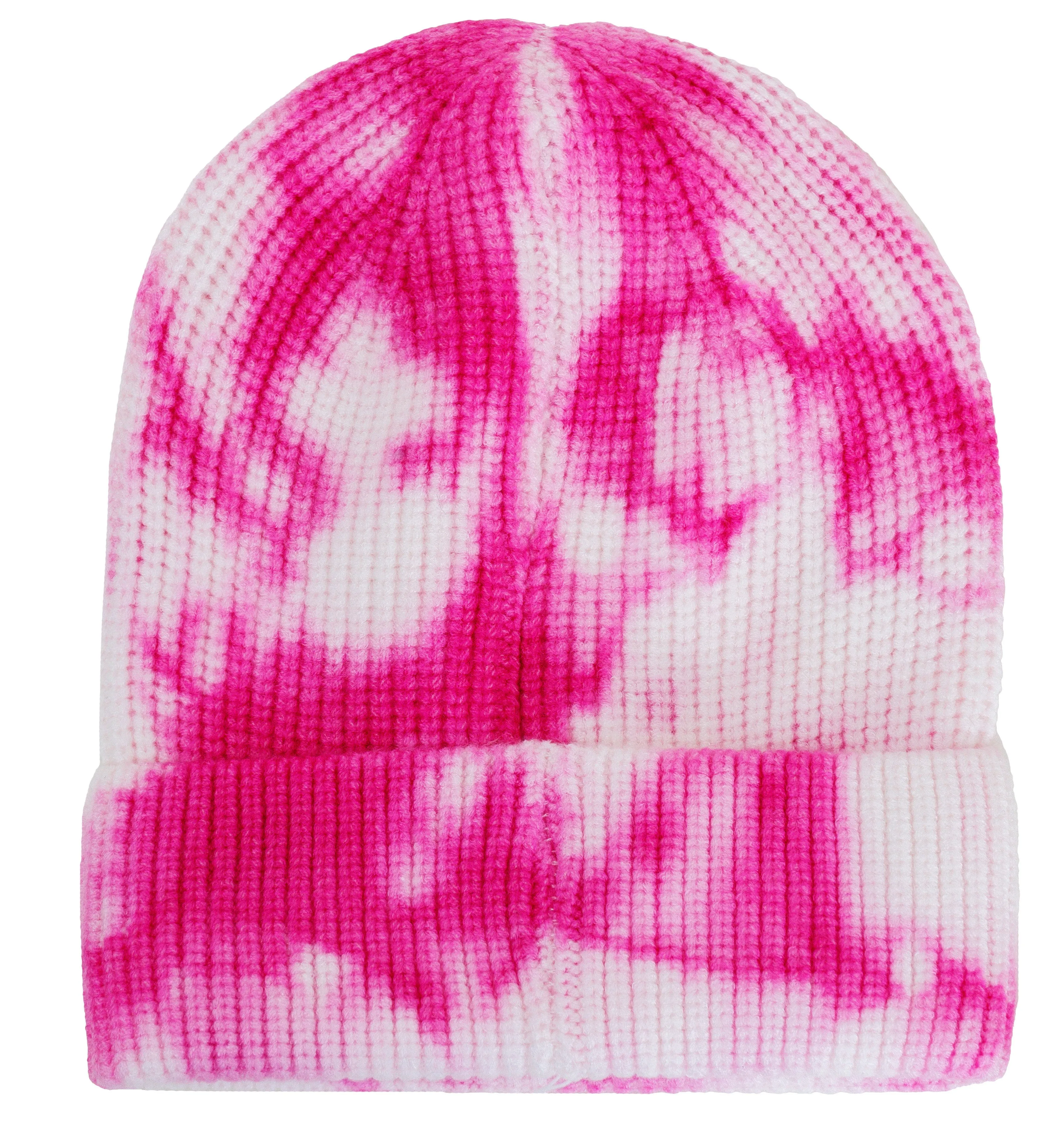 Rebecca and Rifka Stone-Detailed Knitted Washed Tie-dye Beanie (BW-112-FU) sold by Ruumur product image thumbnail 2