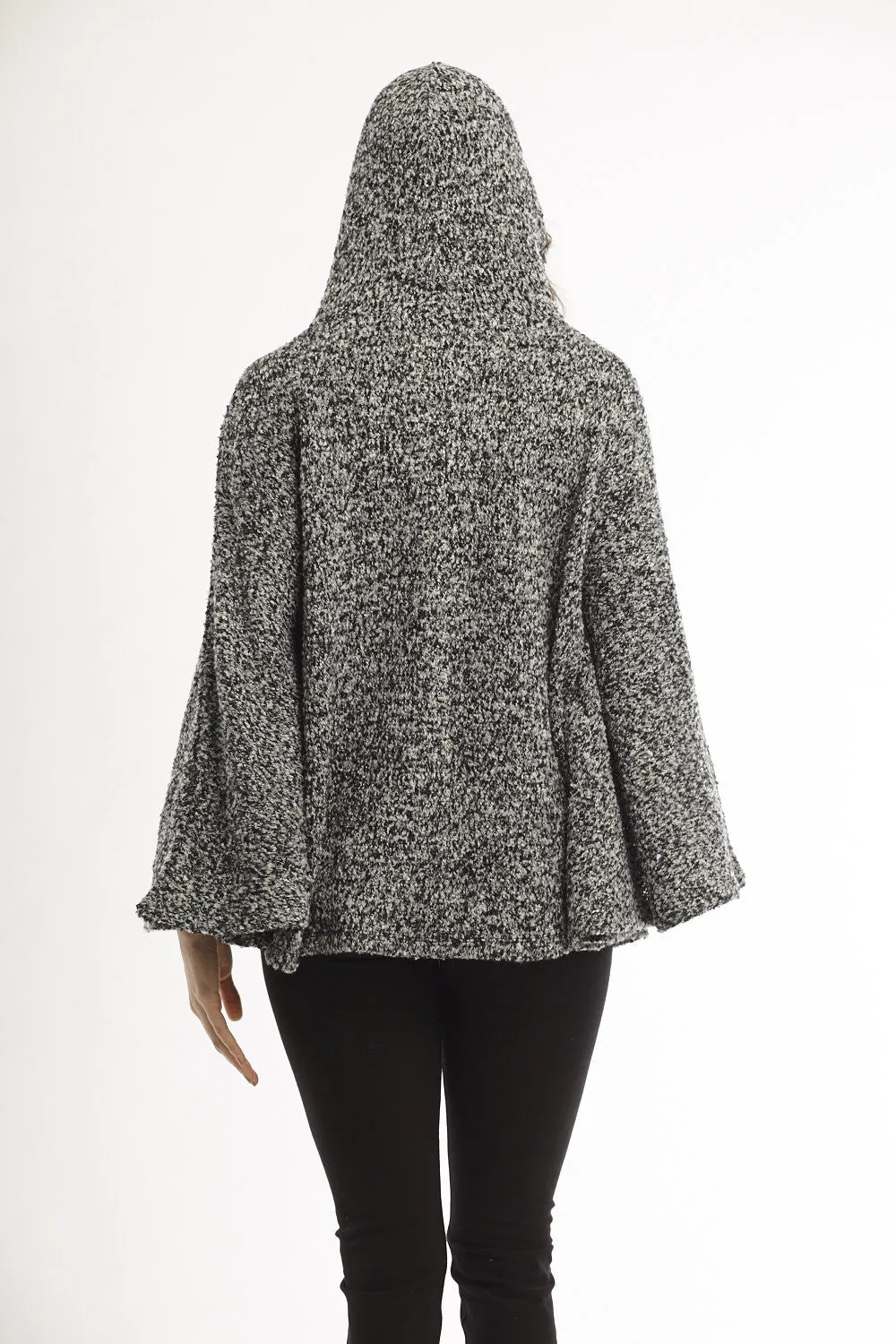 Sarah Zip Boucle' Poncho sold by Ruumur product image thumbnail 2