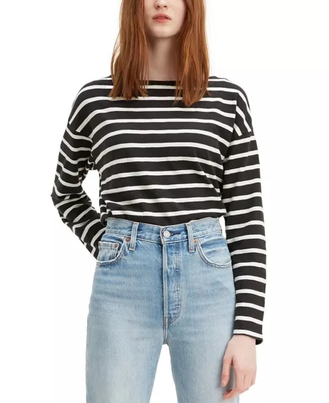 Levi's Women's Cora Cotton Sailor T-Shirt Black Size Small sold by Ruumur