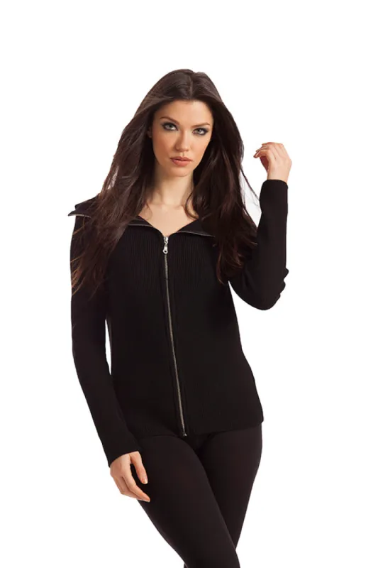 Amaya Zip Front Cardigan sold by Ruumur