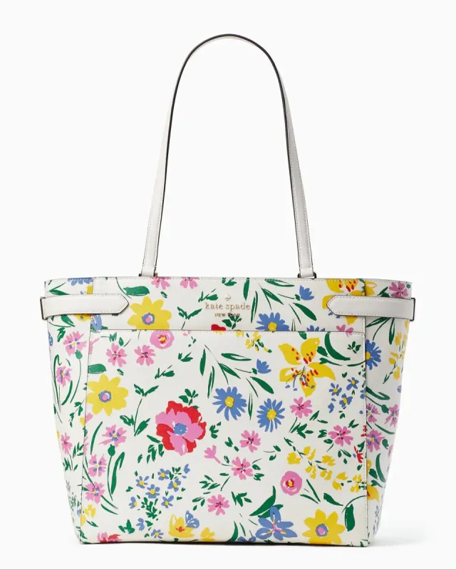 Kate Spade Staci Garden Bouquet Laptop Tote sold by Ruumur