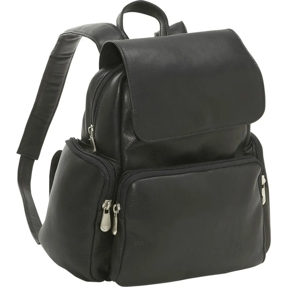Le Donne Leather Womens Multi Pocket Backpack sold by Ruumur