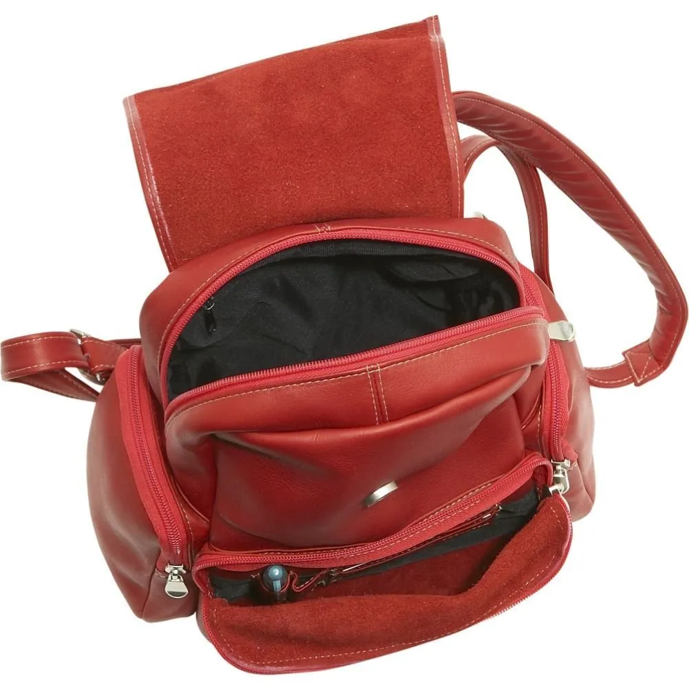 Le Donne Leather Womens Multi Pocket Backpack sold by Ruumur product image thumbnail 5