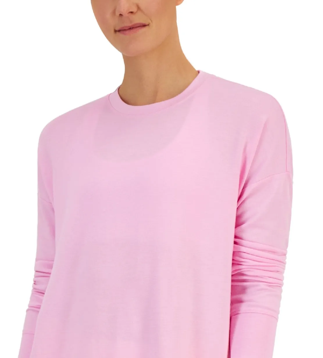 ID Ideology Women's Active Solid Crewneck Top Pink Size X-Large sold by Ruumur product image thumbnail 2