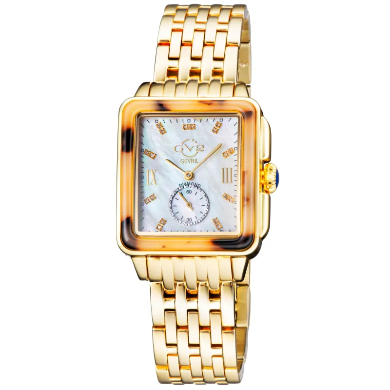 GV2 by Gevril Women's Bari Tortoise 34mm Quartz Watch 9246B made by Ruumur