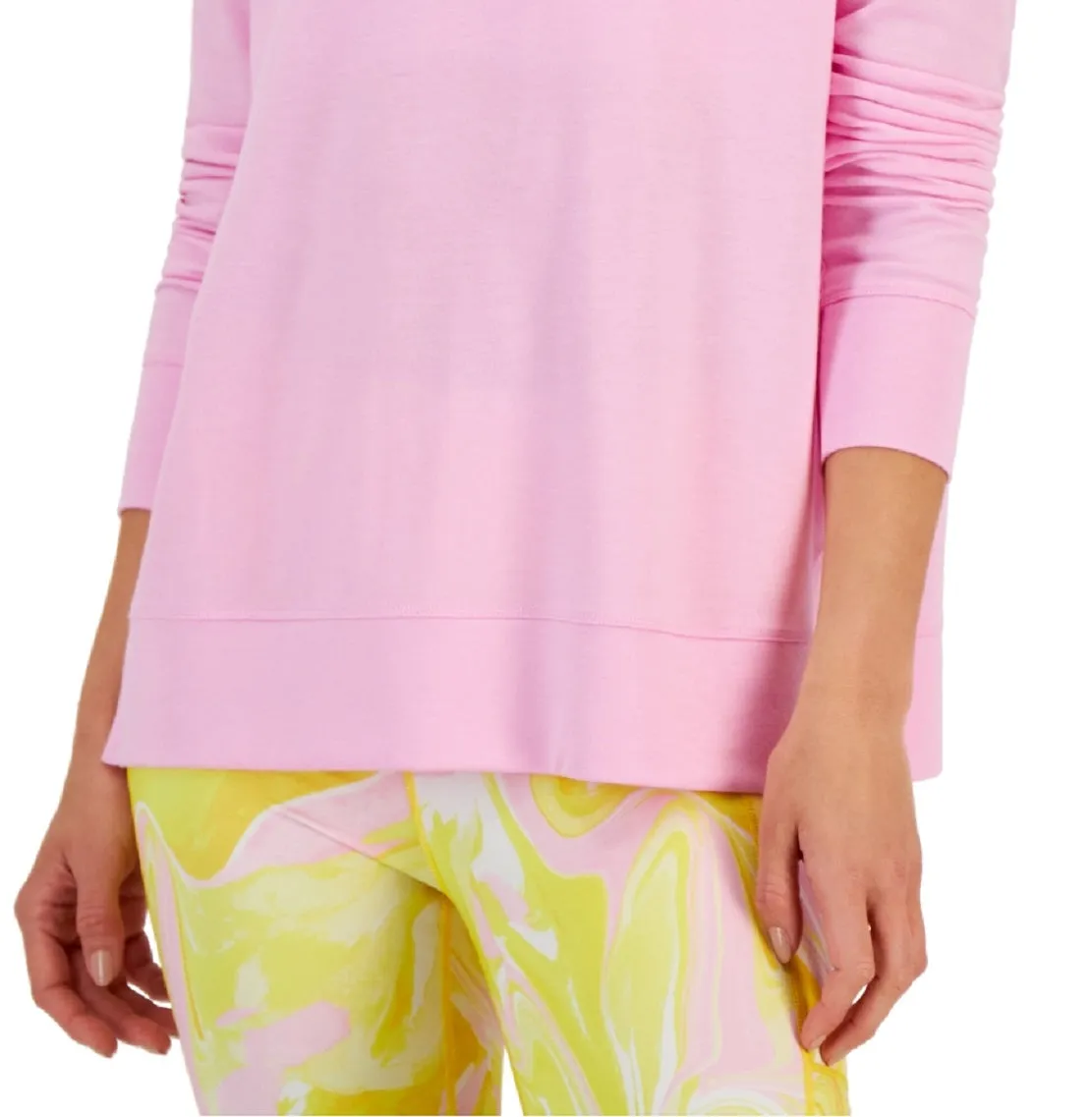 ID Ideology Women's Active Solid Crewneck Top Pink Size X-Large sold by Ruumur product image thumbnail 3