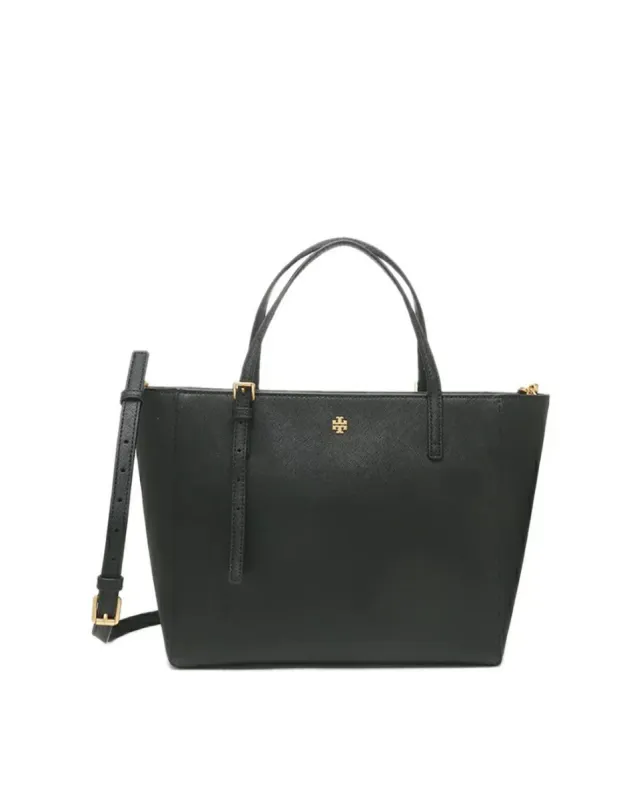 Tory Burch Black Emerson Small Tote sold by Ruumur