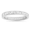 Sterling Silver Celestial CZ Eternity Band Ring sold by Ruumur