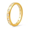 Sterling Silver Celestial CZ Eternity Band Ring sold by Ruumur