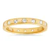 Sterling Silver Celestial CZ Eternity Band Ring sold by Ruumur