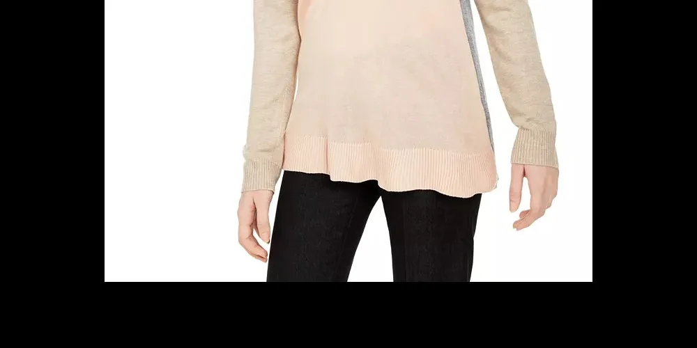 Calvin Klein Women's Crewneck Colorblocked Sweater Pink Size Medium sold by Ruumur product image thumbnail 3