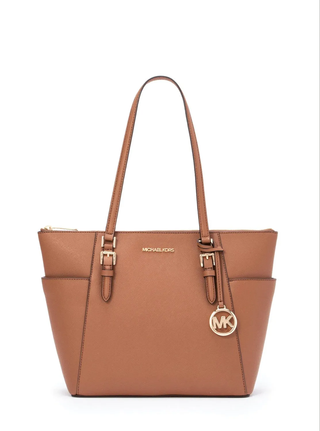Michael Kors Charlotte Large Saffiano Leather Top-Zip Tote Bag sold by Ruumur