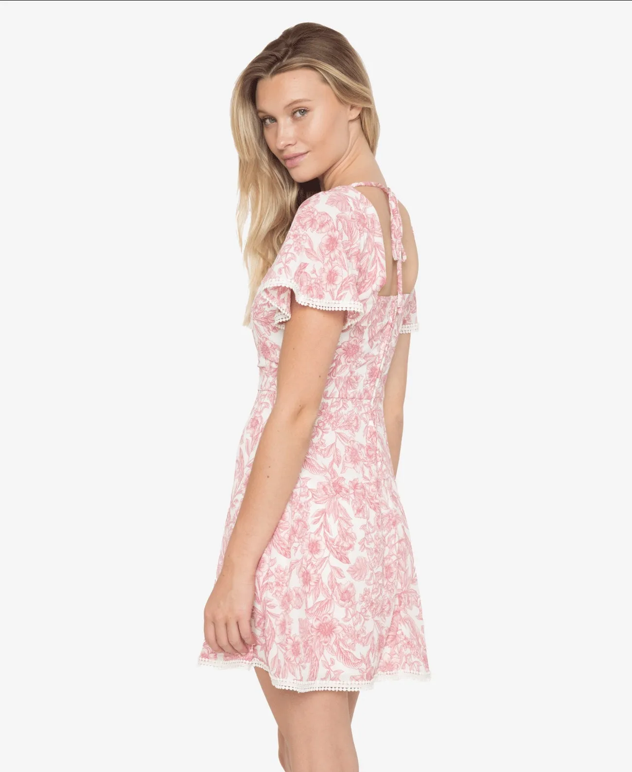 B.Darlin Women's Toille a Line Dress Pink Size 15/16 sold by Ruumur product image thumbnail 3