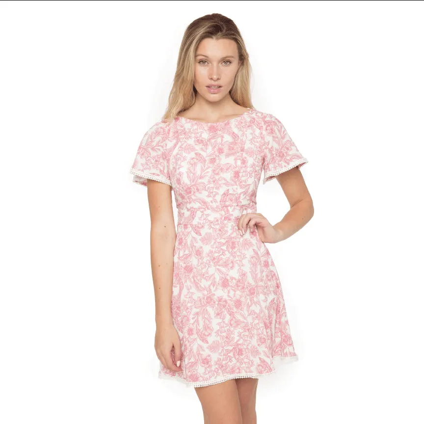 B.Darlin Women's Toille a Line Dress Pink Size 15/16 sold by Ruumur