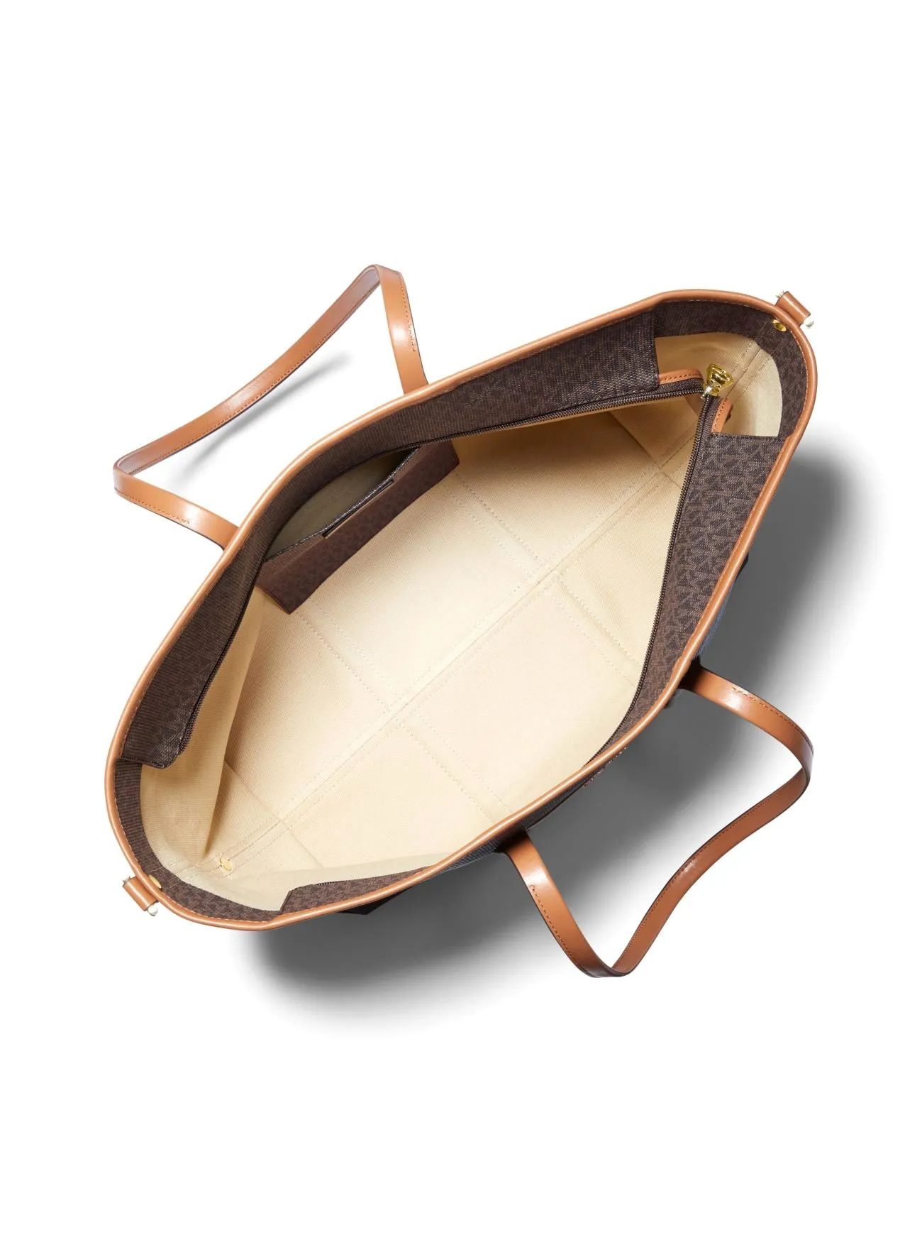 Michael Kors Women's Brown Multi Beck Large Jet Set Tote Bag sold by Ruumur product image thumbnail 2