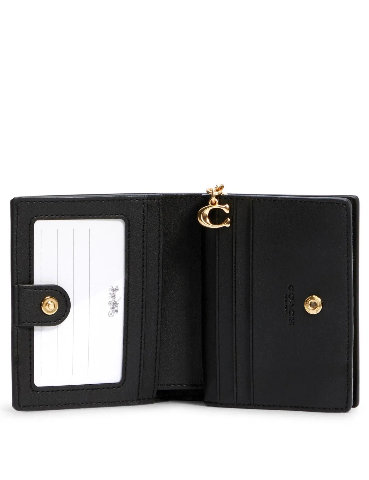 Coach Women's Brown & Black Snap Wallet In Signature Canvas sold by Ruumur product image thumbnail 2