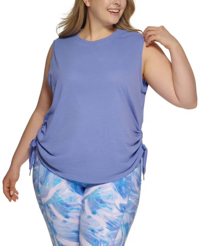 Calvin Klein Women's Plus Moisture Wicking Workout Pullover Top Purple Size 2X sold by Ruumur