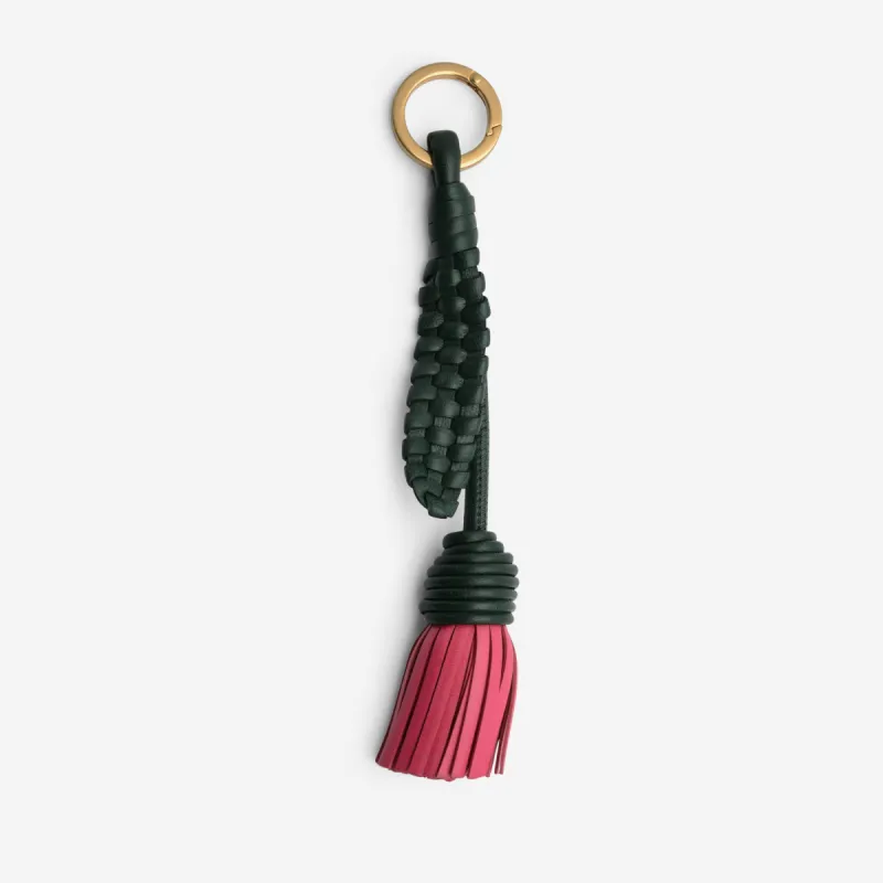 Bottega Veneta Pink And Green Leather Flower Key Chain 639721-V03H0-6613 sold by Ruumur