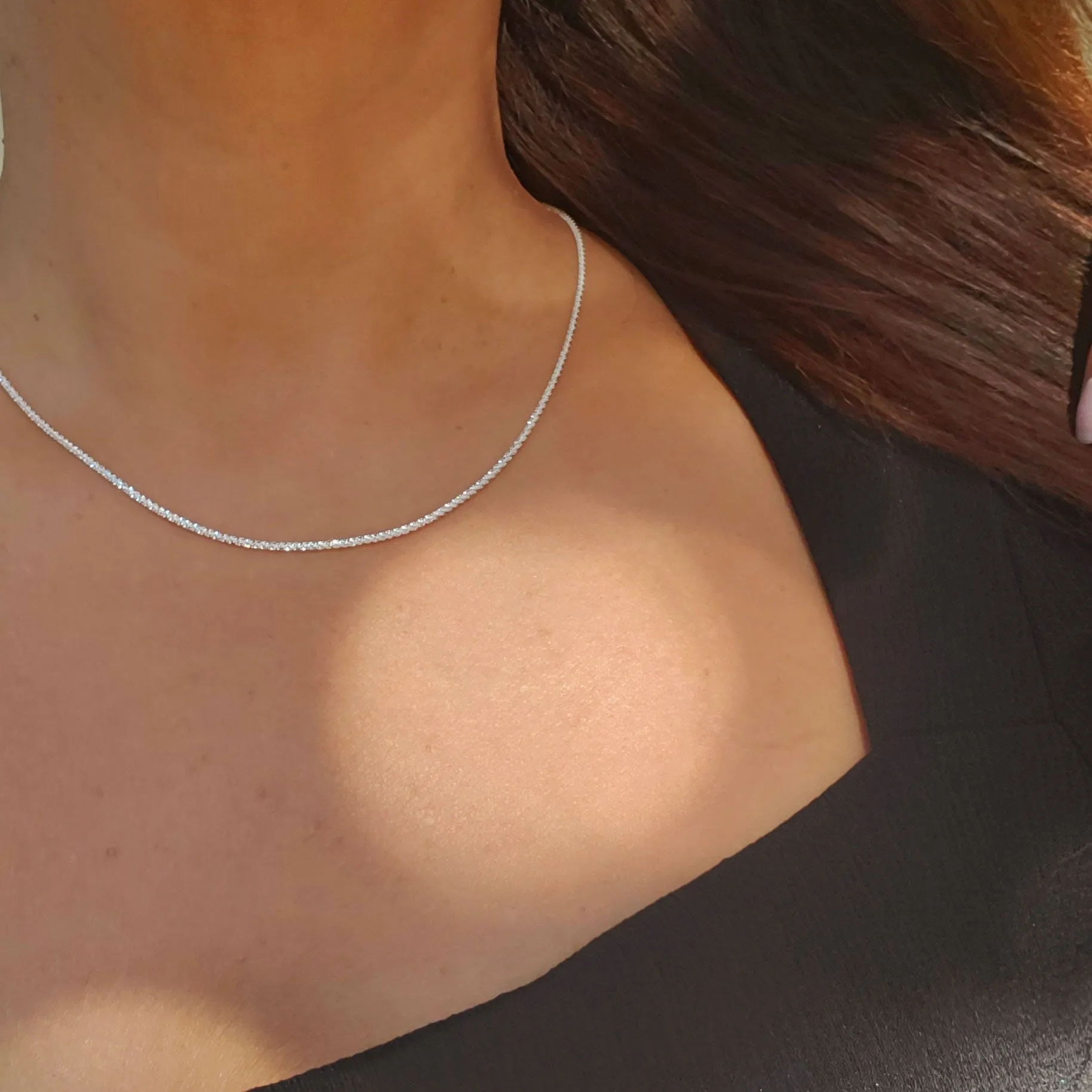 Diamond Cut Chain Hypoallergenic Necklace sold by Ruumur product image thumbnail 4