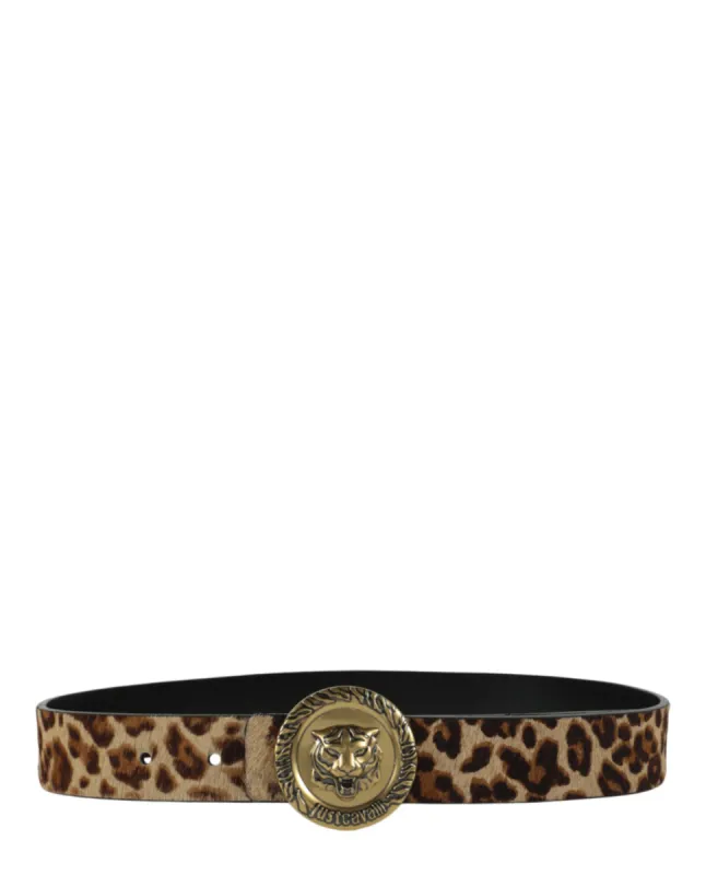 Just Cavalli Tiger Round Leopard Print Belt sold by Ruumur