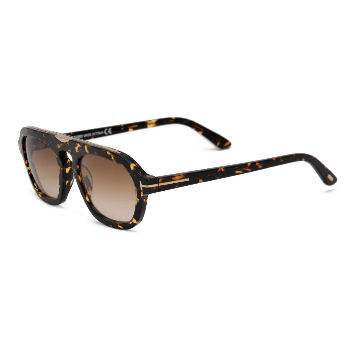 Tom Ford Rectangular Sunglasses FT0736 56F 53 sold by Ruumur