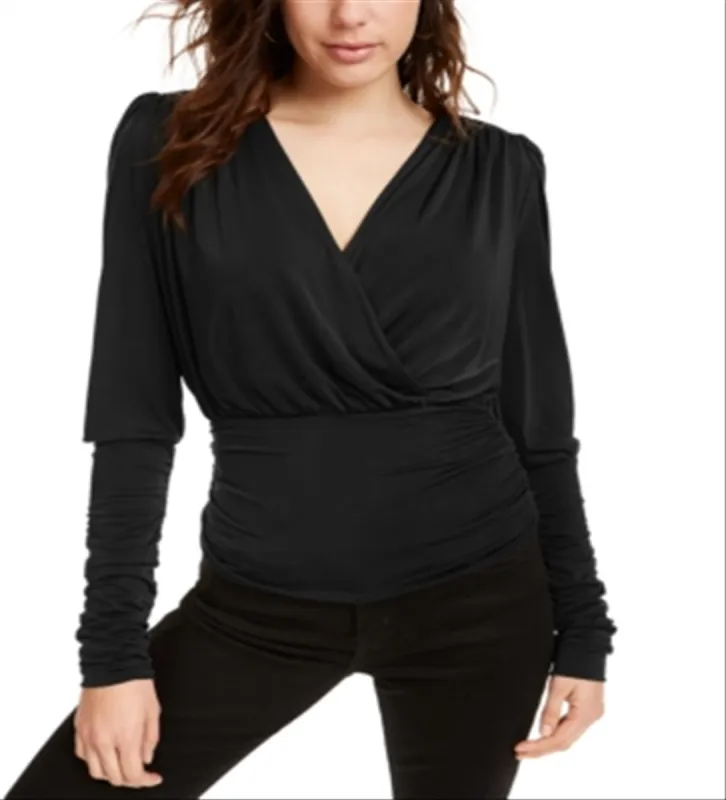 Leyden Women's Gathered Knit Top Black Size Small sold by Ruumur