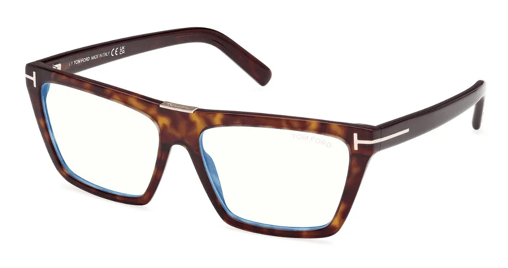 Tom Ford Women's T-Logo 57mm Dark Havana Opticals FT5912-B-52-57 sold by Ruumur