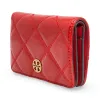 Tory Burch Willa Shine Quilted Patent Leather Snap Medium Wallet sold by Ruumur