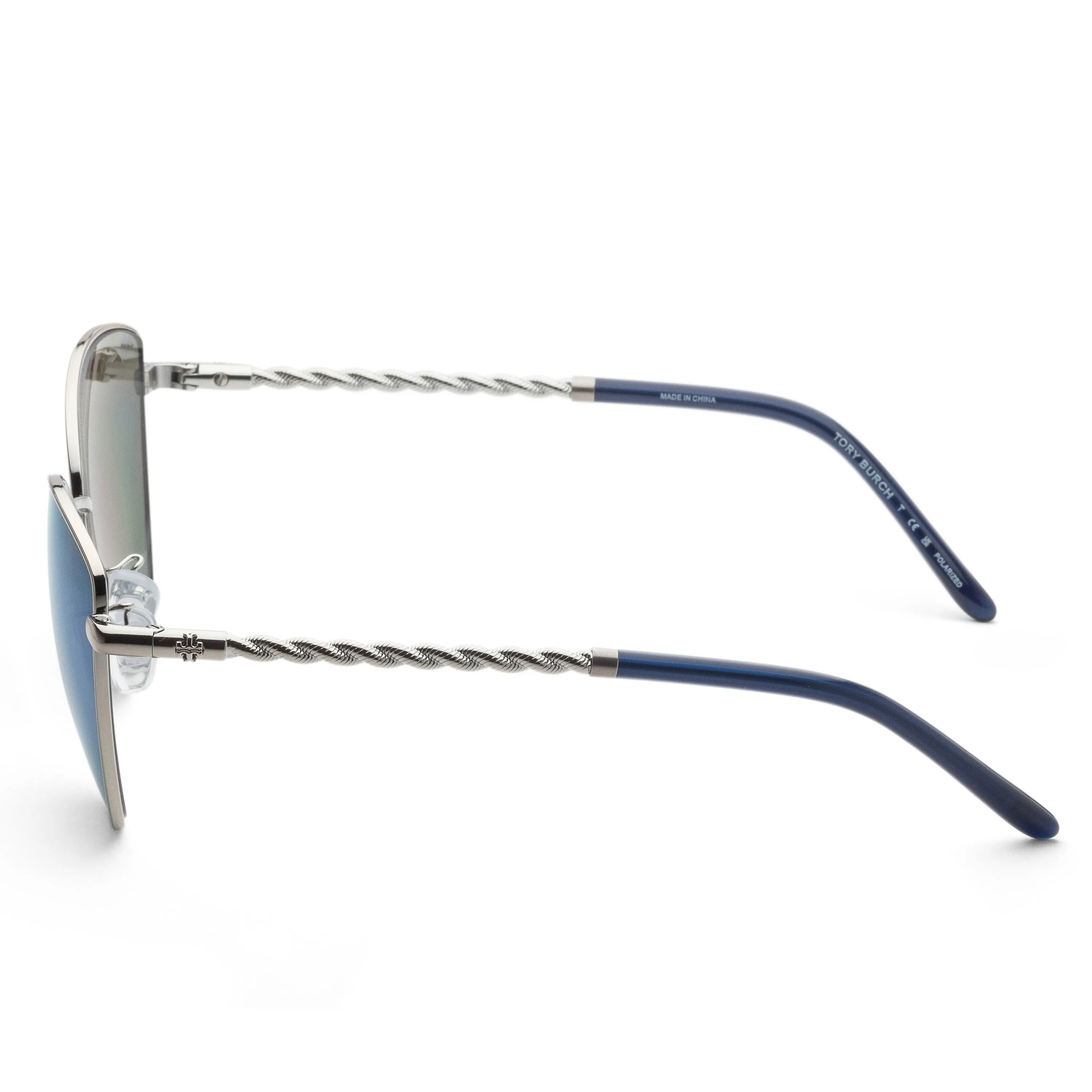 Tory Burch Women's Fashion 56mm Shiny Silver Sunglasses sold by Ruumur product image thumbnail 2