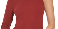 Calvin Klein Jeans Women's One Shoulder Turtleneck Top Red Size Medium sold by Ruumur