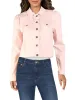 Maison Jules Women's Denim Stretch Jean Jacket Pink Size Medium sold by Ruumur