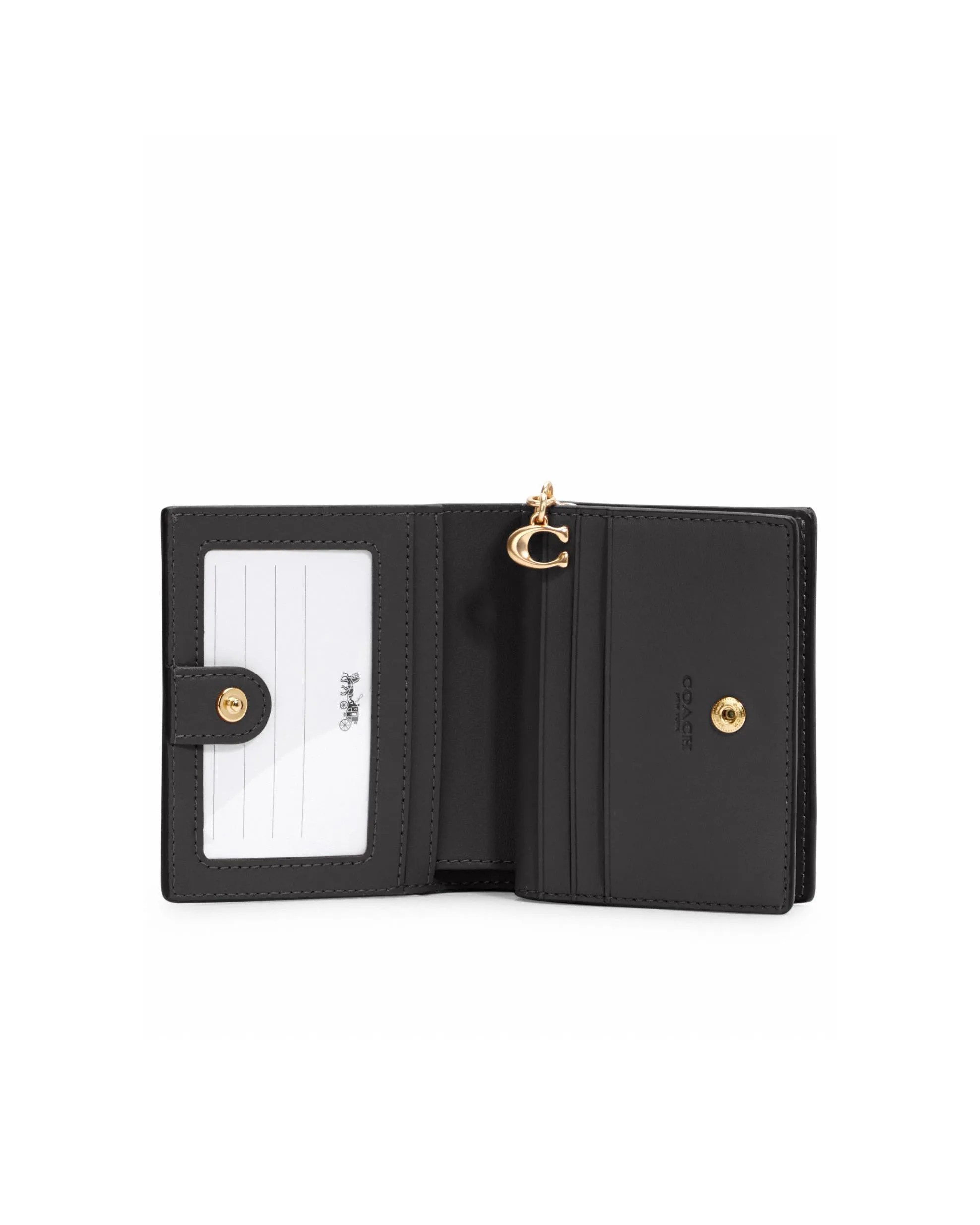 Coach Women's Khaki & Black Snap Wallet In Signature Canvas sold by Ruumur product image thumbnail 2