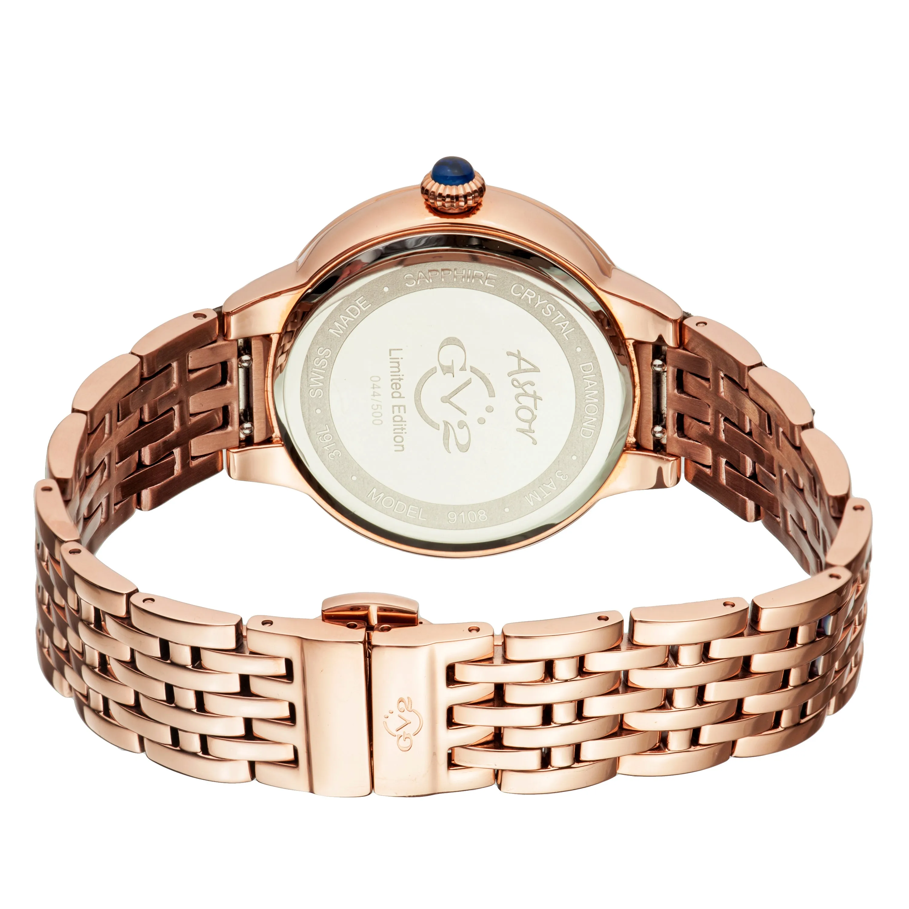 GV2 by Gevril Women's Astor 40mm Quartz Watch 9102 sold by Ruumur product image thumbnail 2